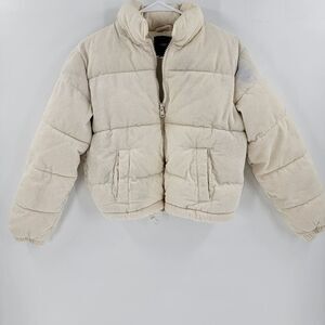 Forever 21 white coat jacket corduroy small